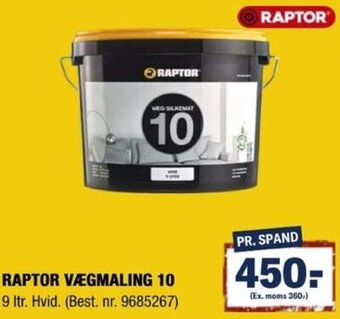 Stark Raptor Vægmaling 10 tilbud
