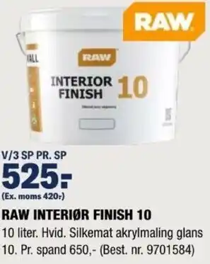 Stark Raw Interiør Finish 10 10 Liter tilbud