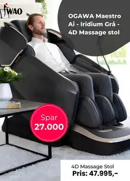 IWAO OGAWA 4D Massage Stol tilbud