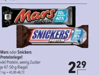 Citti Mars oder Snickers Proteinriegel tilbud