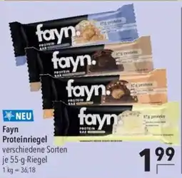 Citti Fayn. proteinriegel verschiedene sorten tilbud