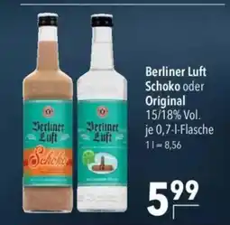 Citti Berliner Luft Schoko oder Original 15/18% Vol. tilbud