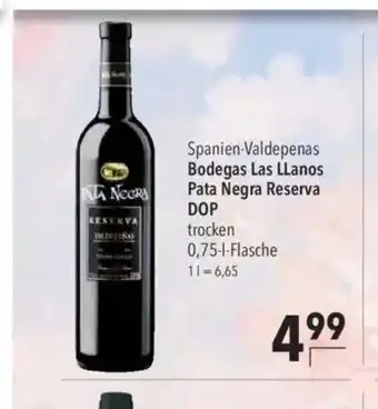 Citti Spanien-Valdepenas Bodegas Las Llanos Pata Negra Reserva DOP tilbud