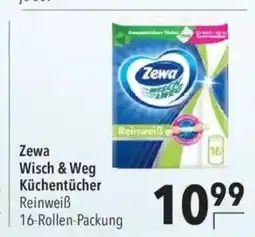 Citti Zewa Wisch & Weg Küchentücher Reinweiß 16-Rollen-Packung tilbud