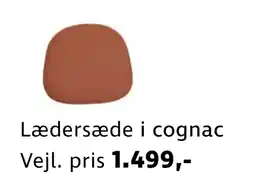 Sinnerup Lædersæde i cognac tilbud