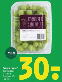 Coop 365 Grønne druer tilbud