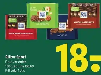 Coop 365 Ritter Sport tilbud