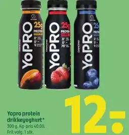 Coop 365 Yopro protein drikkeyoghurt tilbud