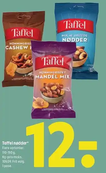 Coop 365 Taffel nødder tilbud