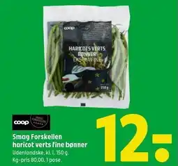 Coop 365 Smag Forskellen haricot verts fine bønner tilbud