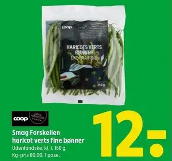 Coop 365 Smag Forskellen haricot verts fine bønner tilbud