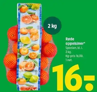 Coop 365 Røde appelsiner tilbud