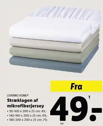 Lidl Stræklagen af mikrofiberjersey tilbud