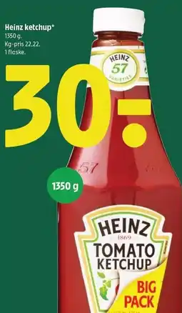 Coop 365 Heinz ketchup tilbud