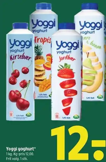 Coop 365 Yoggi yoghurt tilbud