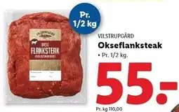 Lidl Okseflanksteak - Pr. 1/2 kg tilbud