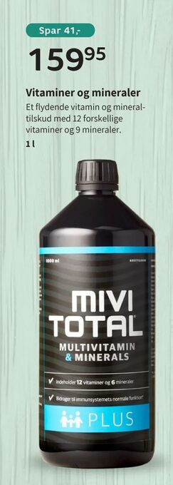 Helsam Vitaminer og mineraler tilbud