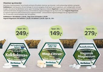 Helsam Vitaminer og mineraler tilbud