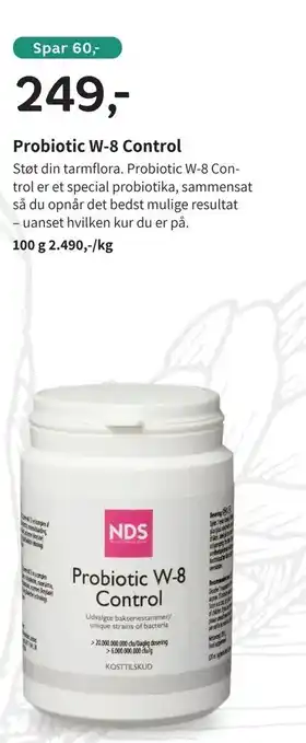 Probiotic W-8 Control