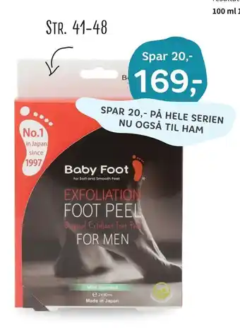 Helsam Baby Foot for men tilbud