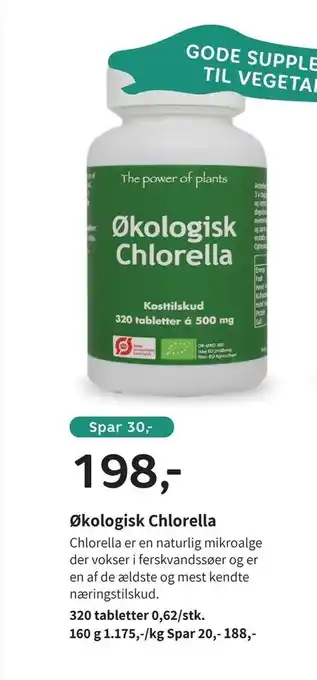 Helsam Økologisk Chlorella tilbud
