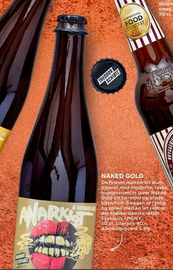 MENY Naked gold tilbud