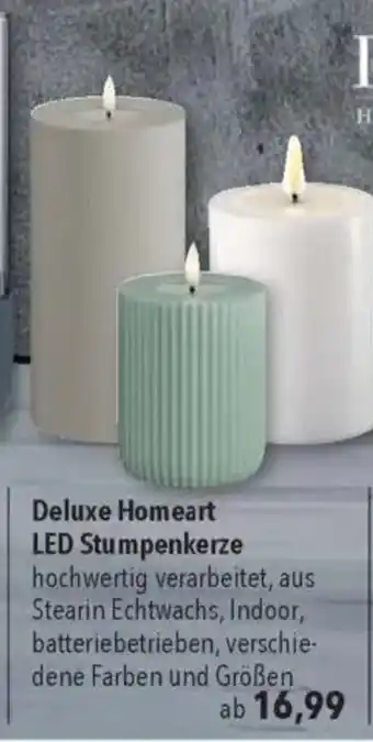 Citti Deluxe Homeart LED Stumpenkerze tilbud