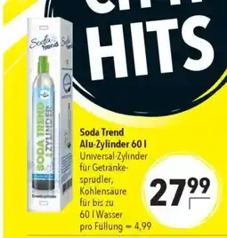 Citti Soda Trend Alu-Zylinder tilbud