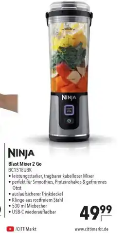 Citti NINJA Blast Mixer 2 Go tilbud