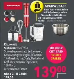 Citti KitchenAid Stabmixer 5KHBV83 tilbud