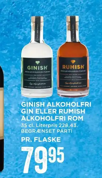 Ginish alkoholfri gin eller rumish alkoholfri rom