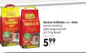 Citti GRILLIS Buchen-Grillkohle oder -Ketts tilbud