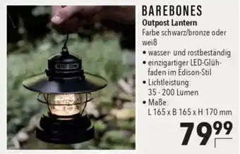 Citti BAREBONES Outpost Lantern Farbe schwarz/bronze oder weiß tilbud