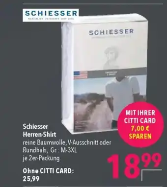 Citti Schiesser Herren-Shirt tilbud