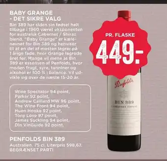 MENY Penfolds bin 389 tilbud