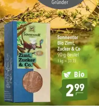 Citti Sonnentor Bio Zimt, Zucker & Co tilbud