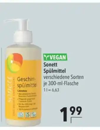 Citti VEGAN Sonett Spülmittel tilbud