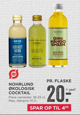 MENY Nohrlund økologisk cocktail tilbud