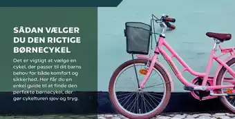 Coop.dk SÅDAN VÆLGER DU DEN RIGTIGE BØRNECYKEL tilbud