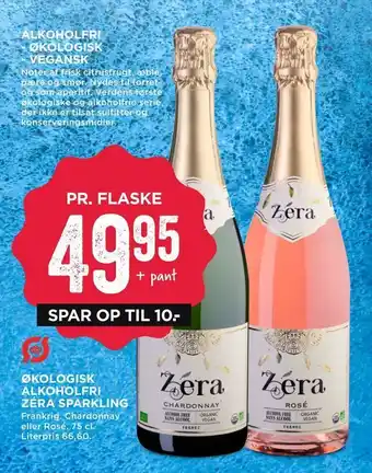 MENY Økologisk alkoholfri zéra sparkling tilbud