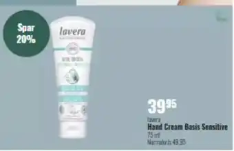 Helsam Lavera hand cream basis sensitive tilbud