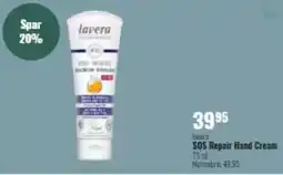 Helsam Lavera sos repair hand cream tilbud