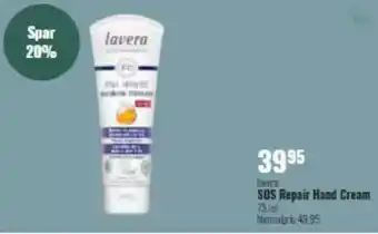 Helsam Lavera sos repair hand cream tilbud