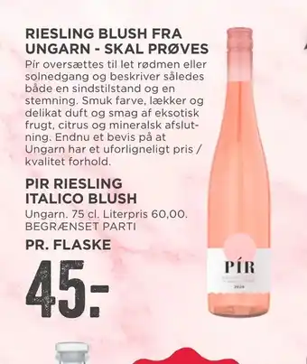 Pir riesling italico blush