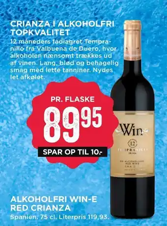 MENY Alkoholfri win-e red crianza tilbud