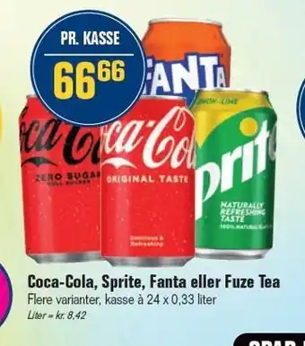 Otto Duborg Coca-Cola, Sprite, Fanta eller Fuze Tea tilbud