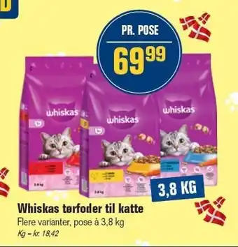 Otto Duborg Whiskas tørfoder til katte tilbud