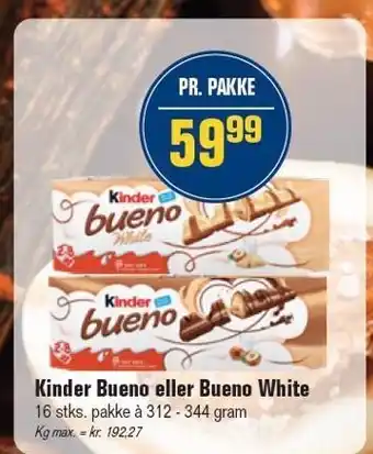 Otto Duborg Kinder Bueno eller Bueno White tilbud