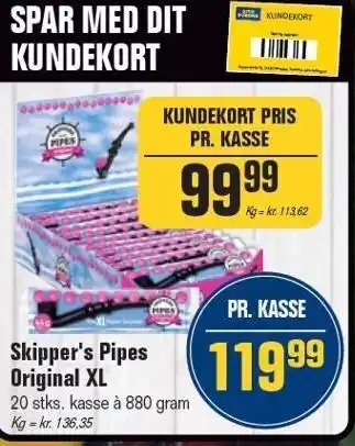 Otto Duborg Skipper's Pipes Original XL tilbud