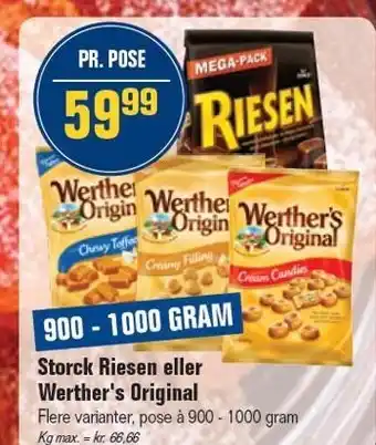 Otto Duborg Storck Riesen eller Werther's Original tilbud